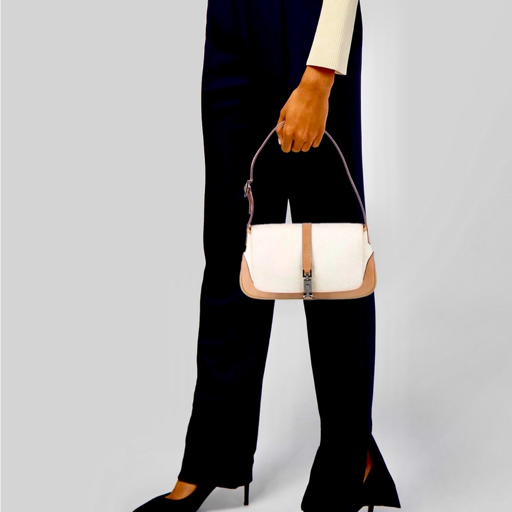 Gucci GG Canvas Mini Jackie Flap Bag